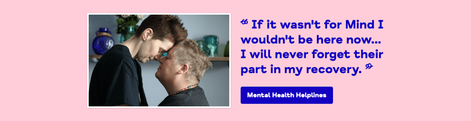 South Kent Mind website navigation and services section